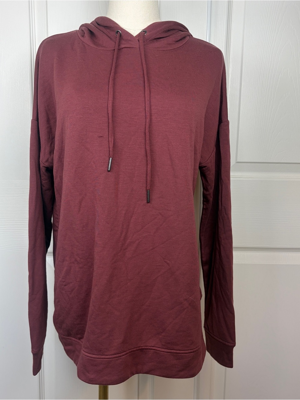 Max and Mia burgundy drawstring hoodie